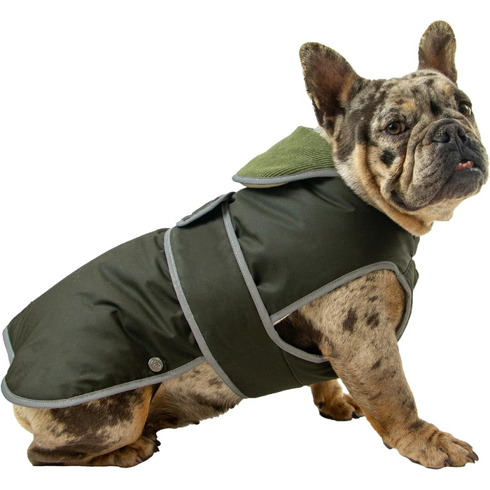 Водонепроникний собачий дощовик Ancol Heritage Wax з бавовни, чорний, розмір S/M