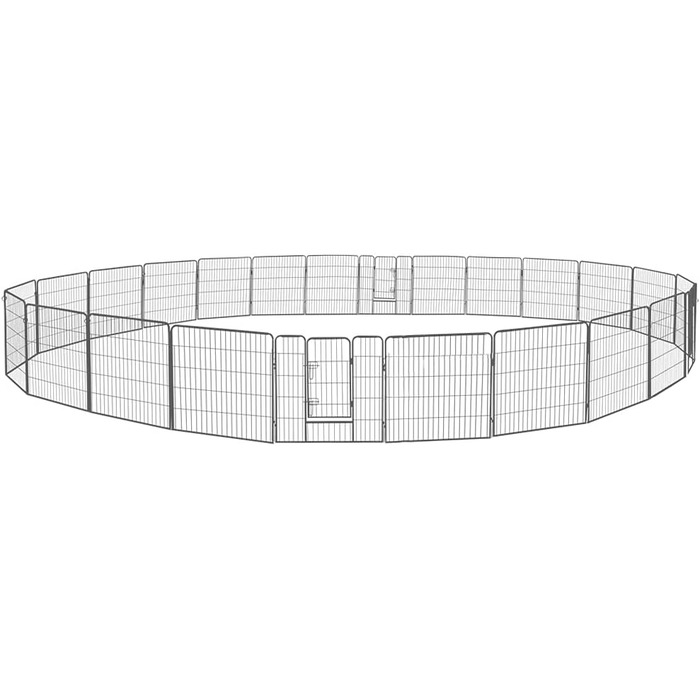 Клітка для цуценят Petigi, вольєр з порошковим покриттям, складаний, розмір вічка 47 мм, для використання в саду, розмір (Ш x В): 80 x 80 см