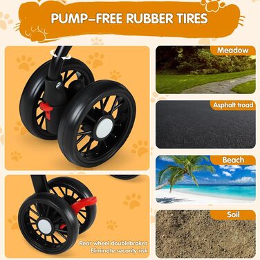 Дитяча та тваринна коляска 4-Rad, сіра. Легка коляска для собак та котів з дихаючим мережем, поворотні колеса на 360°, для прогулянок та подорожей на відкритому повітрі