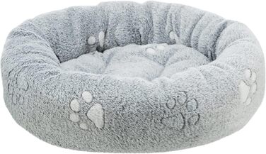 Крісло-лежанка для собак TRIXIE Nando, 60x50 см, сірий - м'яке ліжко для собак середніх порід, з антиковзким покриттям, 37845