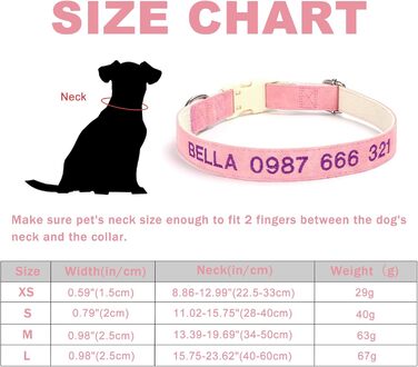 Персоналізоване собаче нашийник з металевою застібкою, нашийник з іменем та номером телефону, регульовані розміри для великих та середніх собак (Collar 06)