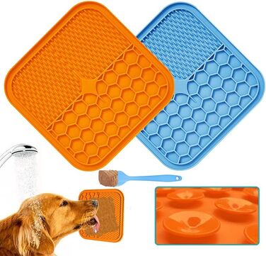 Силіконова килимок для лизання для собак та котів, Slow Feeder, для тренувань, грумінгу, злиття тривоги
