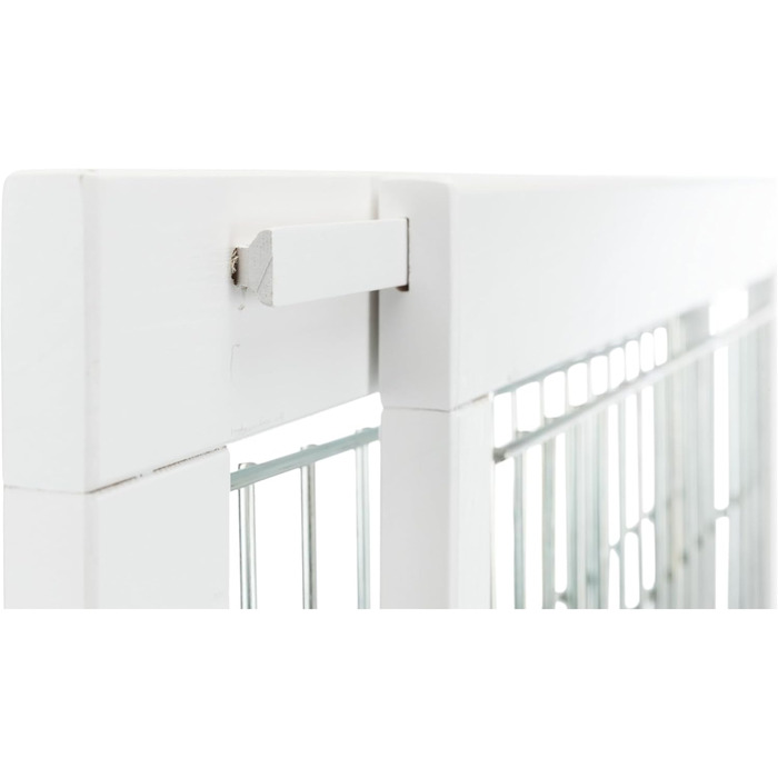 Ворота для собак TRIXIE регульовані, дерев'яні, 65–108 × 61 см, білі