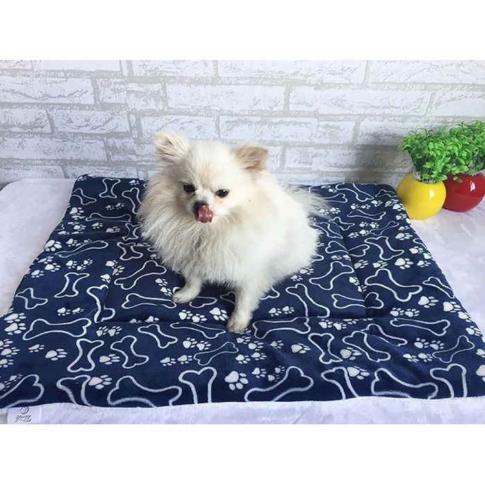 М'яка літня килимок для тварин, лежанка для собак та котів - кістка, 74x100 см