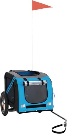 Причіп для собак на велосипед, Oxford, 30 кг, блакитний/сірий - Pet Trailer Model93869