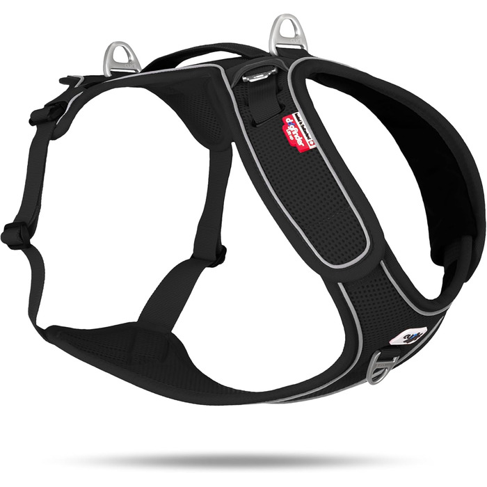 Шлейка для собак Belka, регульована, чорна, XL