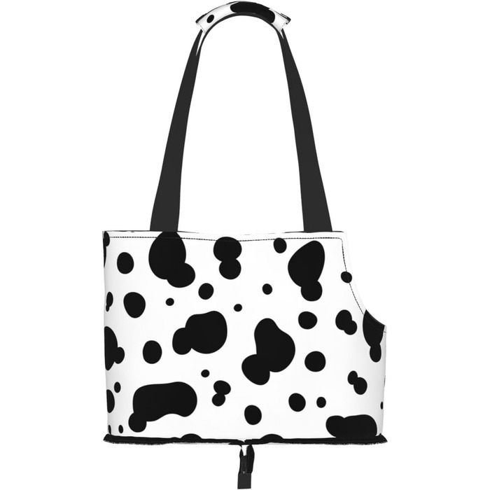 Транспортна сумка-переноска для котів та собак, складна, для подорожей (з принтом 'Корова')