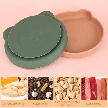 3 миски для котів: годівниця, миска для води, силіконові миски для котів, миски для сухого та вологого корму
