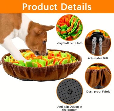 Килимок для собак Roy, килимок-нюхалка, іграшка-головоломка для собак, килимок для повільного годування, тренувальний килимок для цуценят