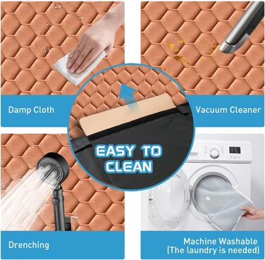 Водонепроникний килимок для собак у машину, XXL, помаранчевий - захист заднього сидіння