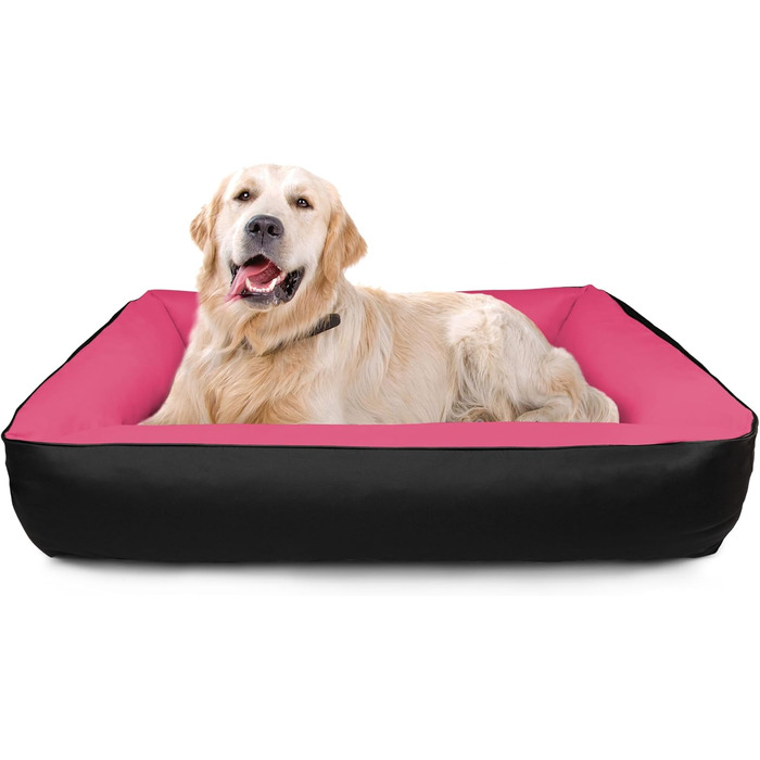 BedDog Hundebett 2в1 MAX Quattro: велике лежання для собак з Cordura, знімний бортик, для дому та вулиці, XXL, Mystic (зелено-коричневий), 120x85x23 см