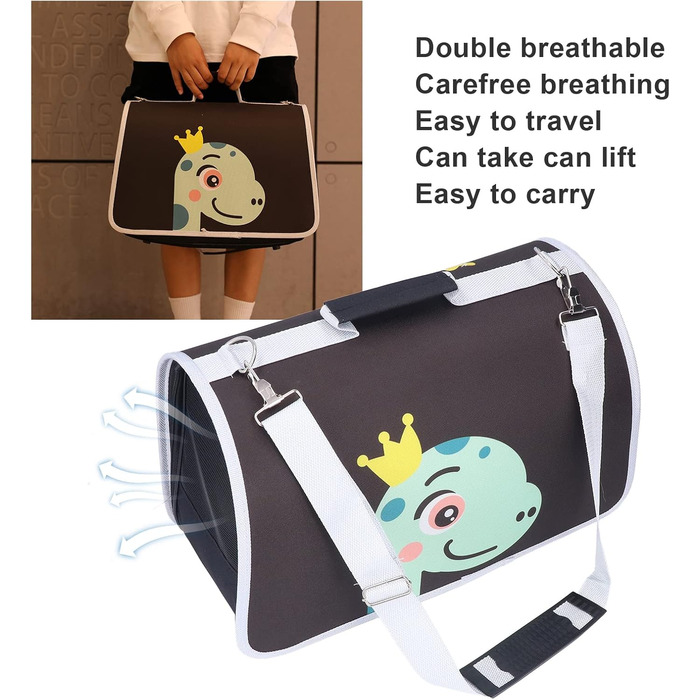 Транспортна переноска для тварин: переноска для котів, собак, м'яка, складана, портативна, з плечовим ремінцем, Оксфорд, M