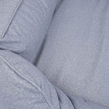 Ортопедичне водонепроникне собаче ліжко Knuffelwuff Malou з велюру, ручної роботи, XL 105 x 75 см. Знімний, пральний чохол. Для великих, середніх та маленьких собак (105 x 75 x 25 см, світло-блакитний)