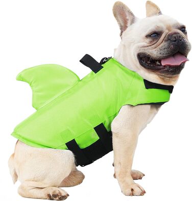 Спасальний жилет для собак FONLAM: зелений, S (маленькі та середні породи)