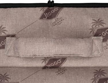 Килимок для собак JEGGO 'Cannes', рожевий, великий, компактний, з ручкою, для дому та подорожей, водовідштовхувальний