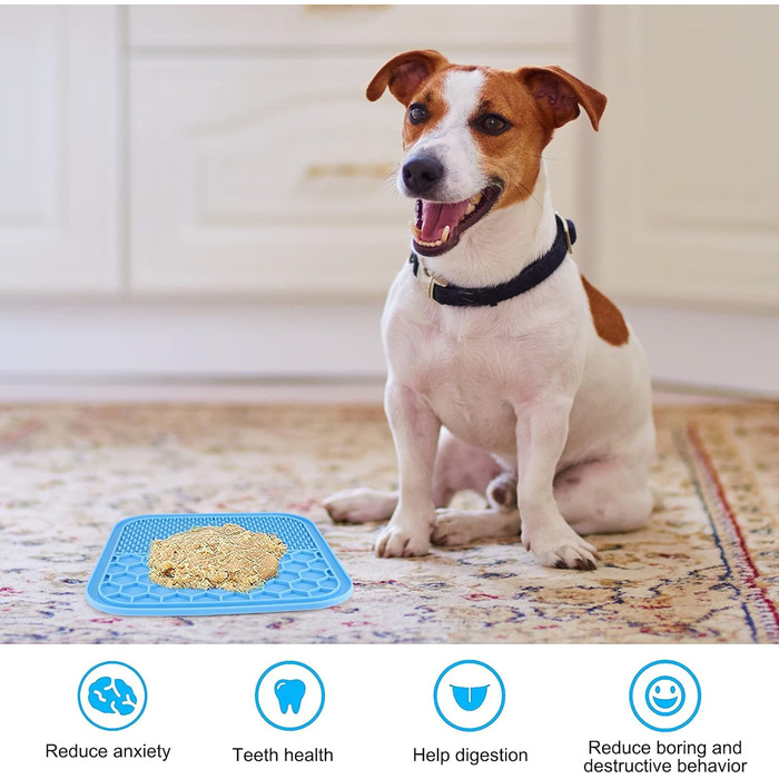 Килимок для ласощів для собак Hysagtek (3 шт.) з лопаткою, для маленьких та середніх порід, сильна фіксація, для купання, грумінгу та дресирування