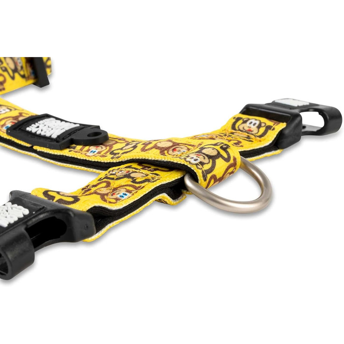 Нашийник для собак Max & Molly H-подібної форми, Ultrabequemes Geschirr Hund з неопрену для середніх собак, Monkey Maniac/M, з підкладкою, безпечний та ультралегкий – комфорт для вашого вірного компаньйона