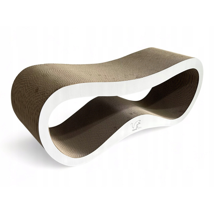 Великий картонний кігтеточка-ліжечко для котів HomeCatty, 75x26x25 см