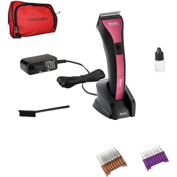 Машинка для стрижки собак Motiva Lithium з акумулятором та 8 металевих насадок (Rotschopf24 Edition)