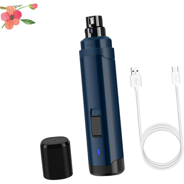 Електричний триммер для кігтів домашніх тварин BESPORTBLE з USB-зарядкою, ABS-матеріал, тихий мотор для собак та котів