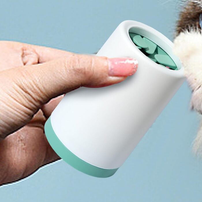 Очищувач лап для собак Hogvinnatil – мийка лап для собак, очищувач бруду, щітка для собак, машина для миття лап, екологічний (зелений, Pe)