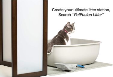 PetFusion BetterBox Великий туалет для котів з ABS-пластику, антипригарне покриття, легке очищення