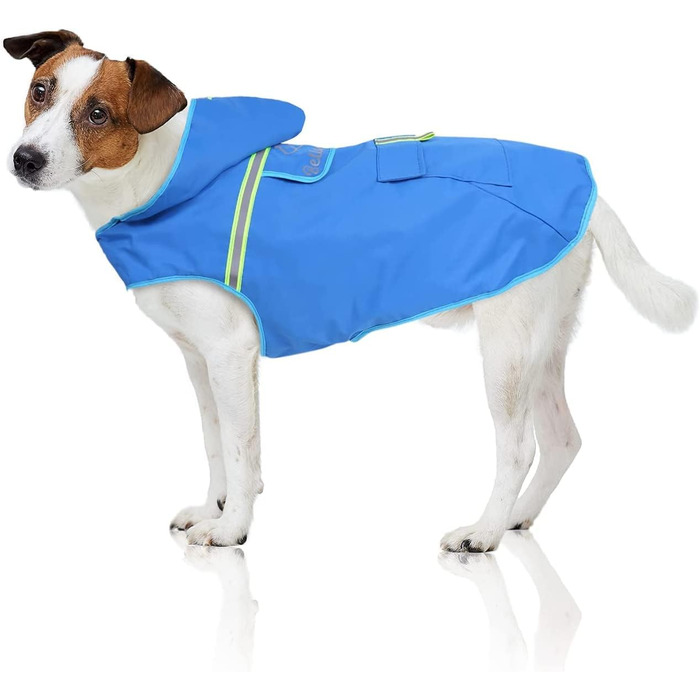 Дощовик для собак Bella & Balu з капюшоном та світловідбиваючими елементами - надійний захист від дощу