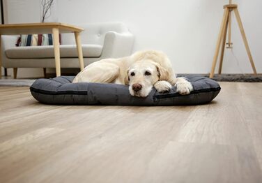 Лежак для собак Kerbl Oxford Place, сірий, 120x85x17 см, водовідштовхувальний, міцний матеріал