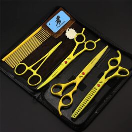 Набір професійних ножиць для грумінгу домашніх тварин 7.0 дюймів (3 предмети)