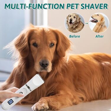 Триммер для собак Leise: догляд за кігтями та шерстю. LED-підсвітка, для собак та котів.