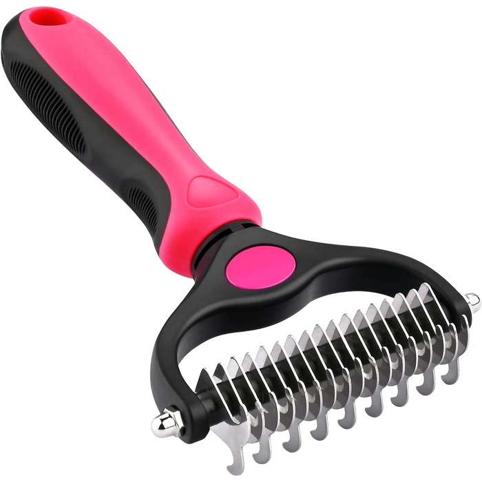 Двостороння щітка для грумінгу собак, котів та коней - видаляє підшерсток та розплутує шерсть. Підходить для собак різних порід та розмірів