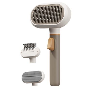 Гребінець для шерсті тварин Tierhaarkamm: антиковзаюча, з 3 головками, 25 x 12,5 x 4 см. Ідеально для собак та котів, видалення шерсті, м'яке видалення підшерстя. Для дому, квартири, ветеринарної клініки.