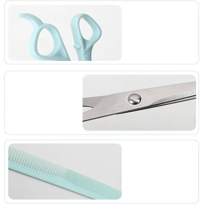 Професійний набір ножиць для грумінгу собак: 2 в 1 (прорізуюча та пряма), 17 см, з нержавіючої сталі, для собак, котів та інших домашніх тварин