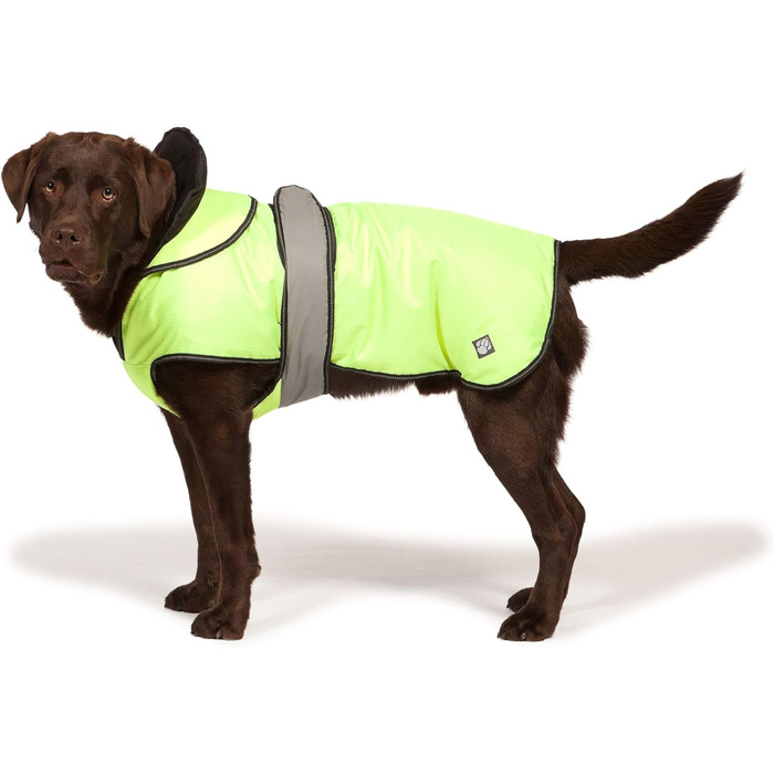 Собачий плащ Danish Design Hi-Viz 2-в-1, водонепроникний, знімна флісова підкладка, вітрозахист, 60 см