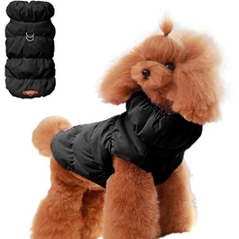 Пуловер для собак з бавовни - тепла куртка для собак на зиму | Пуловер, куртка для холодної погоди | Вітронепроникний зимовий одяг для цуценят маленьких, середніх та великих порід