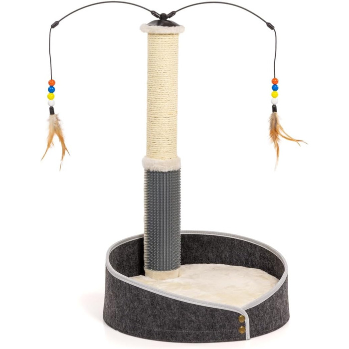 Котячий стовпчик для котів Lilly - інтерактивна іграшка для самостійних занять | 78 см | 33 x 33 x 80 см