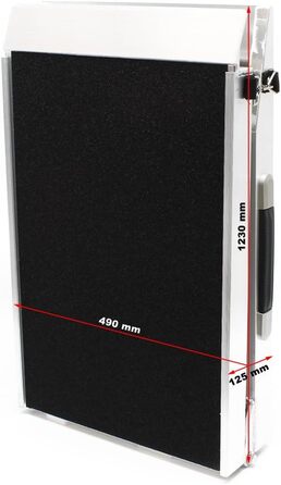 Рампа для собак Wiltec, складана, алюміній, до 110 кг, протиковзка