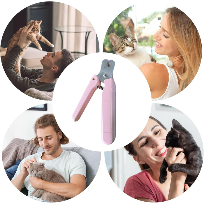 Електричні ножиці для собак 2-в-1, рожеві: безпечний триммінг, точний зріз, перезаряджувані, для домашнього та подорожнього використання