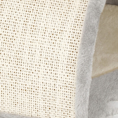 Високий кігтеточка-комплекс з лежаком та стовпчиком, котяча вежа Springos до 60 см