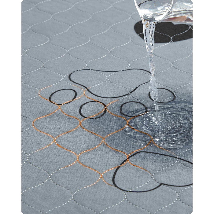 Підстилка для собак Feandrea, 2 шт. в наборі, XL (122 x 91 см), сіра, водонепроникна, супер поглинаюча, не слизька, для цуценят та собак