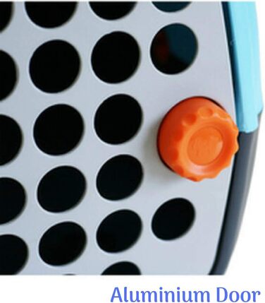 Транспортний бокс для собак та котів UNITED PETS A.U.T.O., міцний, виготовлений в Італії, зелений/бежевий, з гігієнічним килимком, 51 x 37 x 33 см