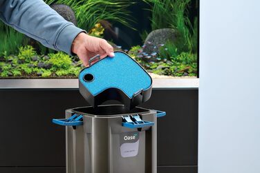 Зовнішній фільтр для акваріума OASE BioMaster² Thermo 600 з підігрівачем 300 Вт та передфільтром, для прісноводних та морських акваріумів до 600 л