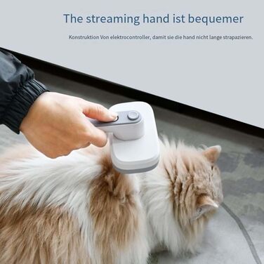 Професійна щітка для шерсті домашніх тварин Pet Ion Brush з подвійним іонним генератором - самоочисна щітка для собак та котів, м'яке розплутування шерсті та підшерстя, для короткої та довгої шерсті (1 шт)