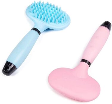 Гребінець для видалення ковтунів для собак та котів, рожевий