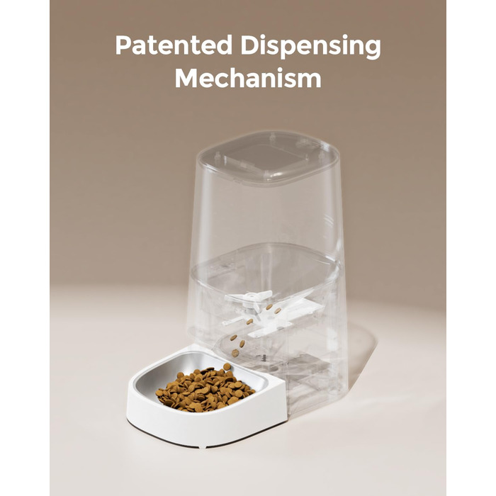 Автоматичний годівник для котів Invengo MeowServe S20, 5л, з таймером та керуванням через додаток, з нержавіючої сталі SUS 304 + ABS, для котів, собак та інших дрібних тварин