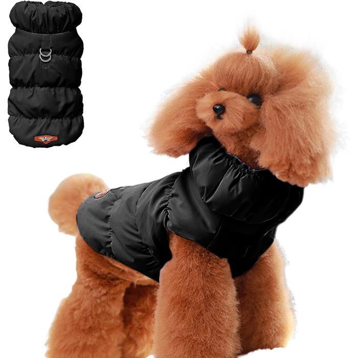 Пуловер для собак з бавовни - тепла куртка для собак на зиму | Пуловер, куртка для холодної погоди | Вітронепроникний зимовий одяг для цуценят маленьких, середніх та великих порід