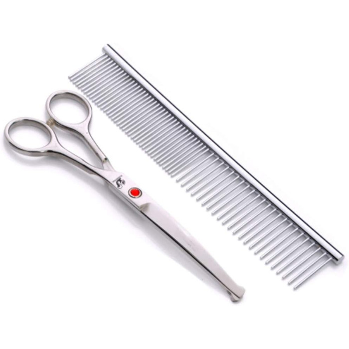Ножиці для грумінгу собак 6.5 дюймів з безпечними закругленими кінцями, нержавіюча сталь, для професійного грумінгу та домашнього використання, підходять для собак, котів та кроликів