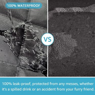 Автомобільна гаманець для собак Lassie, сумісний з Tesla Model Y (2020-2026), захист заднього сидіння з 4 підголівниками та 2 ременями безпеки, 100% водонепроникний, чорний