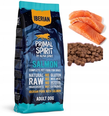Сухий корм для собак Primal Spirit Iberian Salmon (свинина та лосось), 12 кг