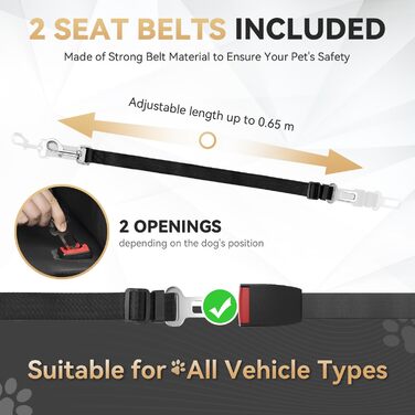 Накладка на сидіння автомобіля Looxmeer для собак, водовідштовхувальна та стійка до подряпин, універсальна, з захистом боків та оглядовим вікном, 137 x 147 см, сіра